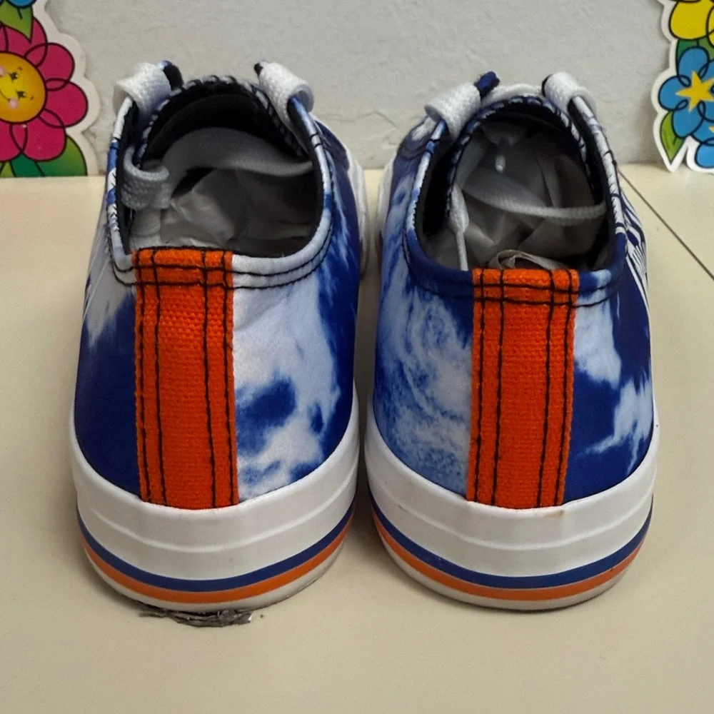 💥MLB NEW YORK METS WOMENS LOW TOP TIE-DYE CANVAS SHOE SIZE: 6 ATHLETIC SHOES